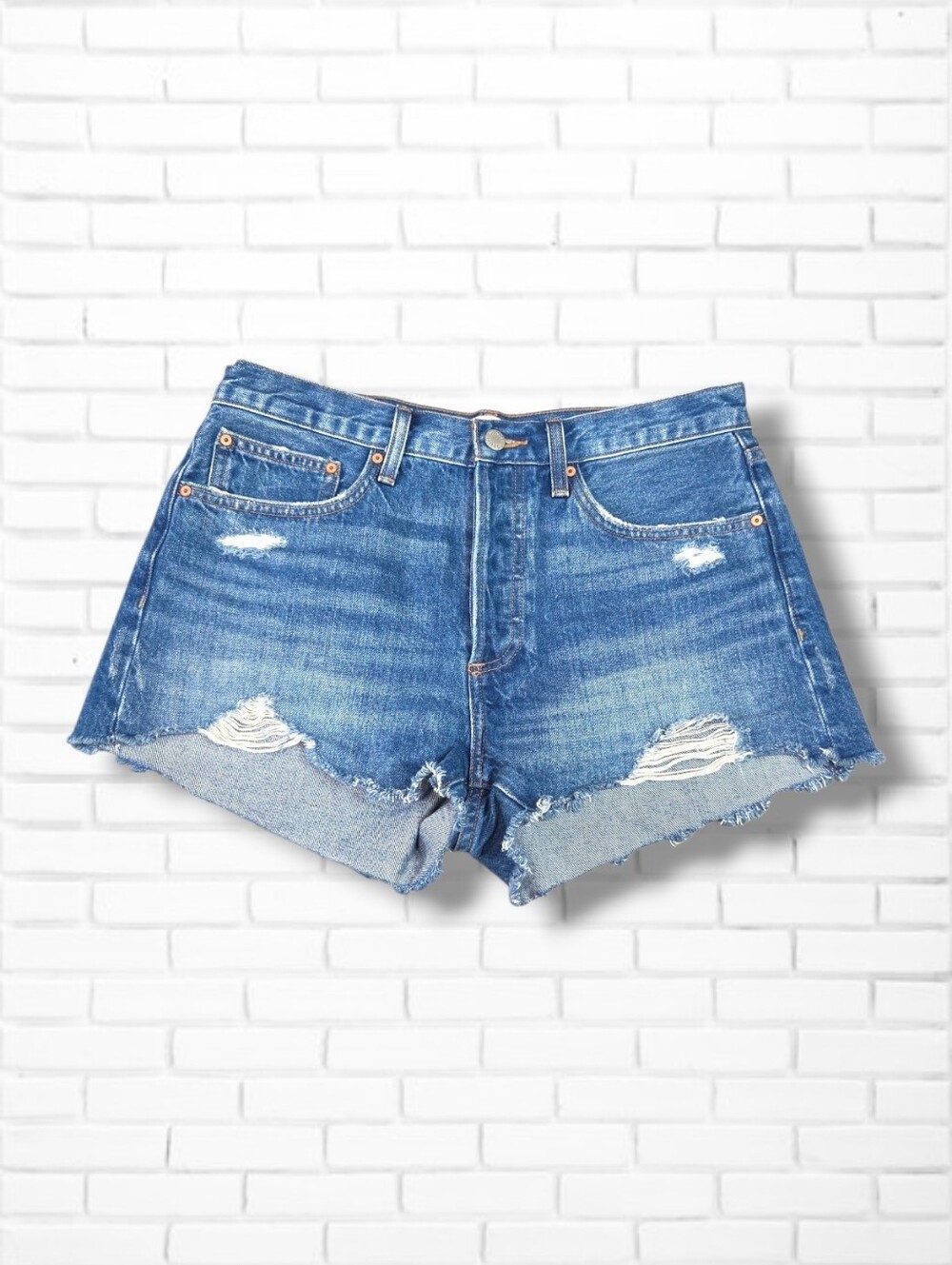 Aritzia Denim Forum The Ex-Boyfriend Distressed Denim Short Size 28